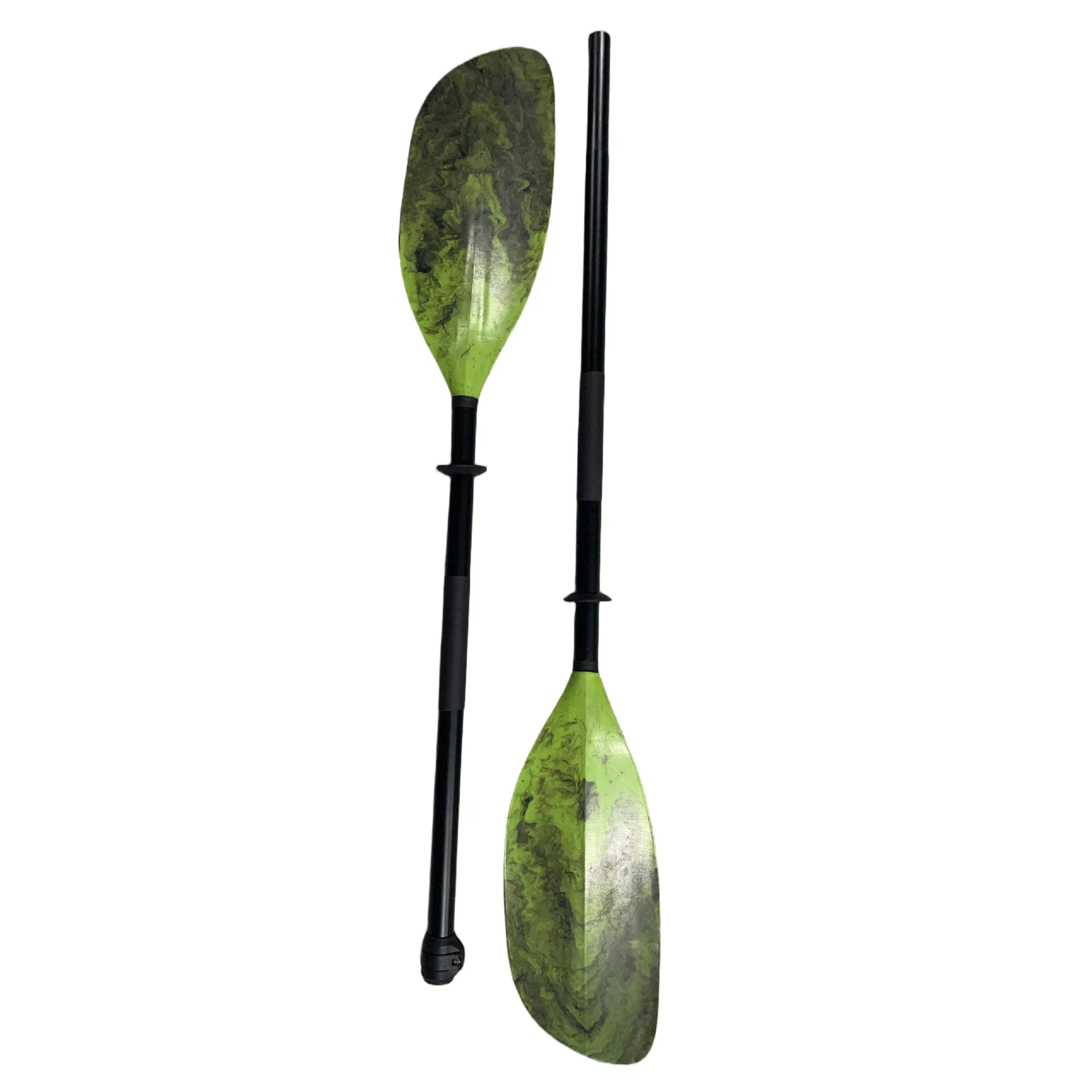 Medium Asymmetric Kayak Paddle | Green Watercolor