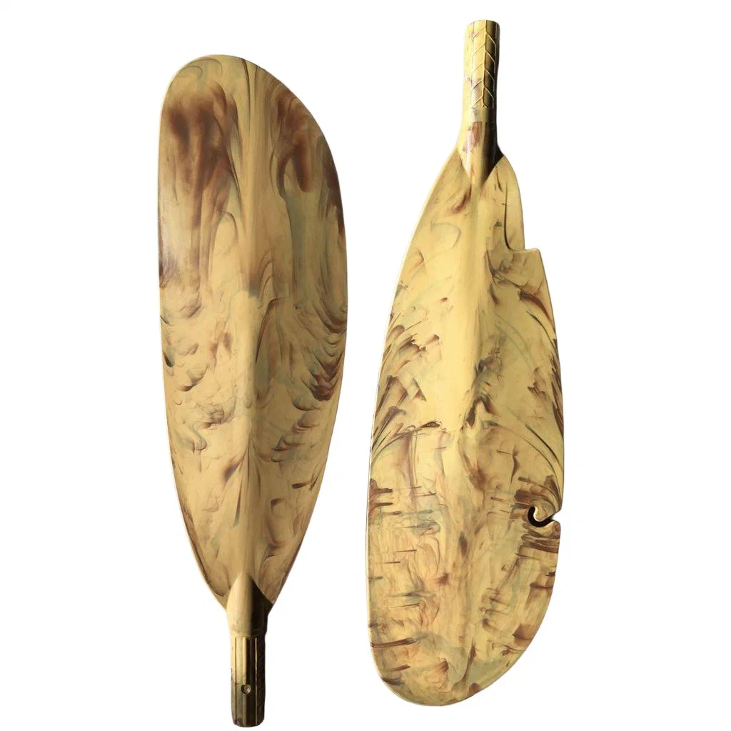 Kayak Paddle | ABS Wood Grain Asymmetric Blade