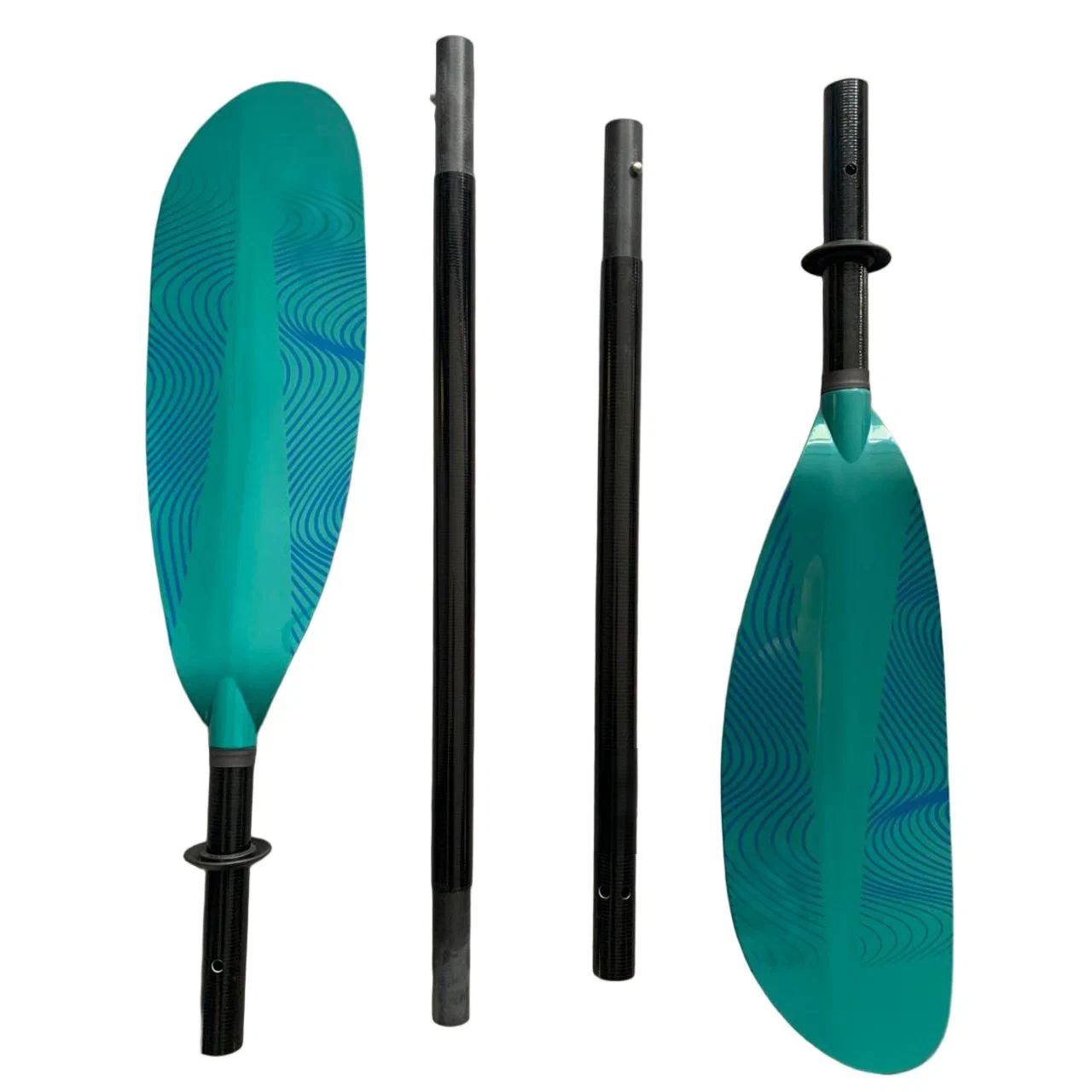 Kayak Paddle | PP Blue-Green Ripple Pattern