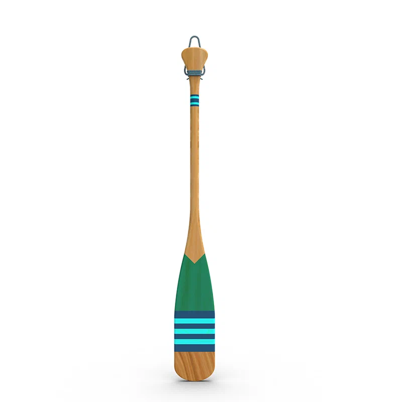 Varnished Décor Canoe Paddle - Customizable Sticker, 900g