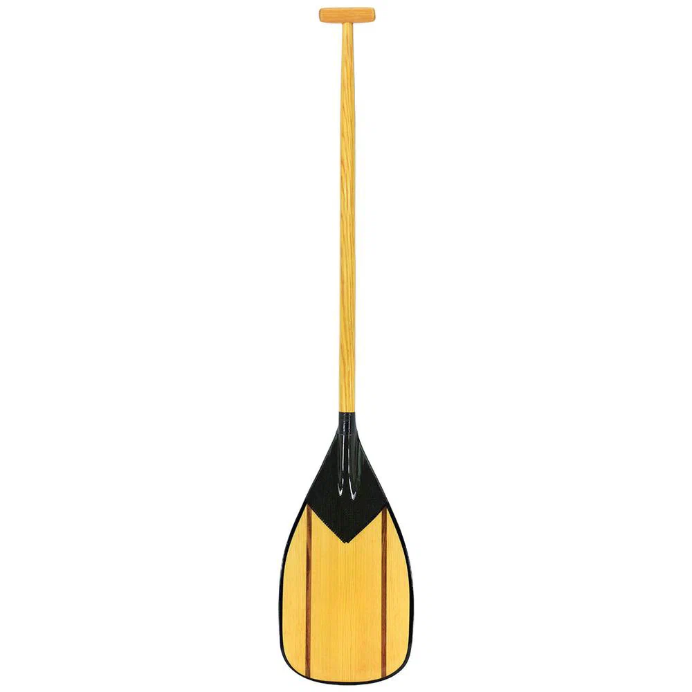 Elegant 11° Bent-Shaft Outrigger Paddle with Ash T-Grip and Full-Wrap Dynel ToughEdge Reinforcement